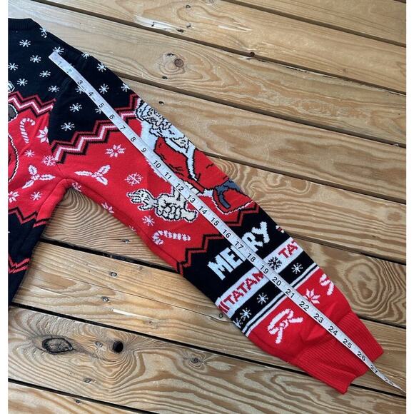 NWT Tatami Fightwear Merry Jitsmas Sweater Size XS Men’s Red - Picture 10 of 10